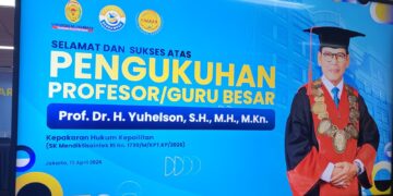 Ketum Peradi Profesional Jadi Ketua Senat Sidang Terbuka Pengukuhan Prof Yuhelson sebagai Guru Besar